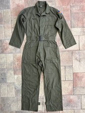 WWII Reproduction Military Army HBT Herringbone Men's Canvas Coveralls Size 36R picture