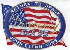 John Glenn 1998 Return To Space Embroidered Patch -  from U.S. picture