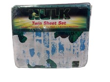 Vintage 2003 Marvel Comics Hulk Twin Cotton Sheet Set New UNUSED movie bedding picture