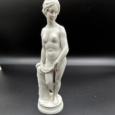 Porcelain figurine titled 'The Greek Slave' after Hiram Powers picture