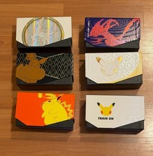 EMPTY Pokemon ETB Boxes Lot of 6 picture