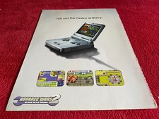PAD67 2 PAGE GAME ADVERT 12X18 GAME BOY ADVANCE SP CONSUL picture