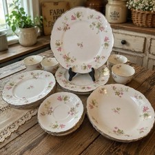 Vintage Homer Laughlin Maple Leaf Dinnerware Service For 4 - 19 Pcs - c1950s picture