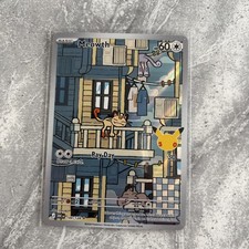 Pokémon 30th Anniversary Meowth Special Illustration Rare (SIR) 144/128 picture