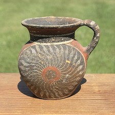 Vintage Greek Museum Replica Pottery Cretan Vase 1500 BC Hand Painted Signed picture