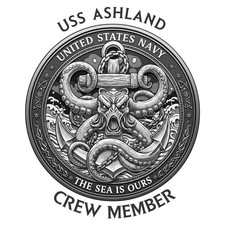 USS Ashland Crew Member Military Graphics USN Retired LSD Dock Warship 5