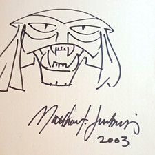 Brak Original Sketch SDCC 2003 Artist MATTHEW JENKINS Space Ghost  picture