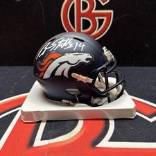 Brandon Stokley Autographed Denver Broncos Signed Mini Helmet Beckett BAS COA picture
