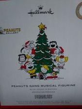 Hallmark 2022 Peanuts Gang Musical Figurine Sound Motion Christmas Tree Holiday  picture