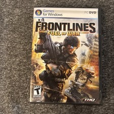 Frontlines Fuel of War PC DVD Game Windows Computer Retro THQ FPS Shooter 2008 picture