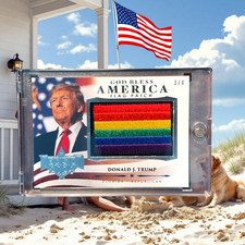 Decision 2024 Donald Trump God Bless America Flag Patch 3/4 LGBTQ PRIDE picture