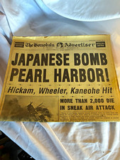 Honolulu Advertiser Special Extra Japanese Bomb Pearl Harbor Dec 7 1941 picture