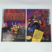 BlackThorne SNES Sega Genesis 32X PC Take Out Trash Print Ad/Poster Promo Art picture