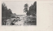 Nashua New Hampshire NH Mine Falls Nashua River Dam Scenic Vtg Postcard K15 picture