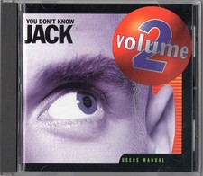 YOU DON'T KNOW JACK VOLUME 2 - 1996 Windows 95/98 PC Game CD Case + Manual MINT picture