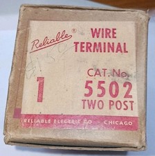 Reliable Electric Co 5502 Two Post Wire Terminal NOS Vintage Telephone picture