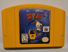 Earthworm Jim 3D (Nintendo 64 N64) Cart Only Tested see pictures picture