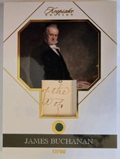 2024 PotP Keepsake Edition #16 James Buchanan GEM + HANDWRITTEN RELIC #17/50 picture
