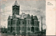 1909 Pittsburg Kansas City Hall Vintage Postcard Souvenir Post Card Co. picture