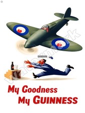 My Goodness My Guinness Plane Metal Sign 9