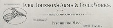 Antique 1911 Iver Johnson's Fire Arms & Bicycle Works Fitchburg Mass Letterhead picture