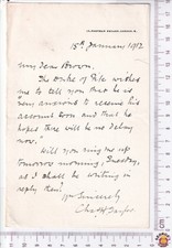 1912 Royal Household Letter Duke of Fife Acct Princess Louise 15 Portman Square picture