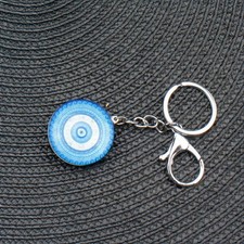 Turkish Evil Eye Keychain Blue Nazar Amulet Keyring Lucky Charm Bag Pendant Gift picture