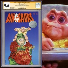 CGC 9.6 SS Dinosaurs #1 signed by Kevin Clash ABC TV show 1992 TGIF picture