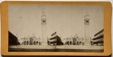 ITALY Venice Piazza San Marco C1870 Vintage Stereo Photo Albumina P47L1n picture