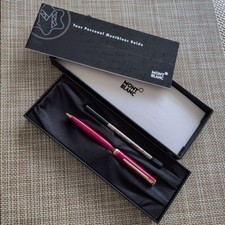 Montblanc Generation Ballpoint Pen Bordeaux Gold Trim Twist Retired Vintage picture