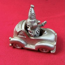 Vtg Spoontiques Pewter Clown Driving Car Figurine 1987 PP762 Circus Collectible picture