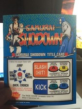Samurai Shodown (Showdown) Neo Geo Mini Arcade Marquee picture