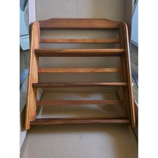 Vintage McCormick Wooden Spice Rack 3 Tier Wall Mount & Original Map Box Only picture