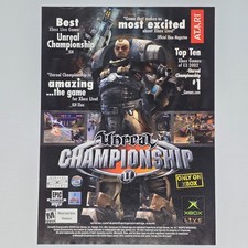 Unreal Championship Xbox Authentic Magazine Ad picture