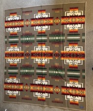 Vintage Pendleton Beaver State  Blanket Wool Throw Native American Design USA picture