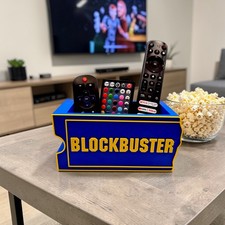 Blockbuster Logo Remote Holder – Retro Movie Night Desk & Couch Organizer picture