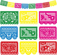 Day of the Dead Decorations Papel Picado Streamer Banner Altar De Muertos Flag picture