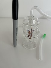 Small Clear Glass Skull Hookah Water Pipe with Hose for Smoking picture