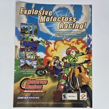Motocross Maniacs GameBoy Advance Explosive Print Ad/Poster Official Promo Art picture