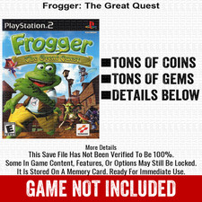 Frogger The Great Quest 100% PS2 Memory Card All CHEATS ITEMS picture