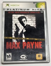 Max Payne - Platinum Hits (Microsoft Xbox, 2003) Complete, Tested picture