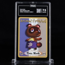 2002 Nintendo Animal Crossing- E series 1 TOM NOOK Tag 7.5 picture