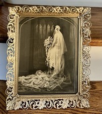 (7) Early 1900’s Wedding/ Bride Gold Weir Frame Great Condition picture