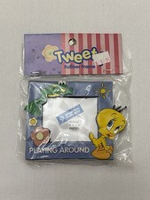 VTG 1999 Tweety Bird Rubber Photo Frame Warner Bros Studio Store Sealed NOS picture