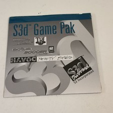 S3D Game Pak 1996 PC OEM Bundle Havoc Actua SockerTerminal Velocity PC  Game picture