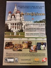 Sid Meier's CIVILIZATION IV PC 2K Games ~ Comic Page PRINT AD 2005 picture