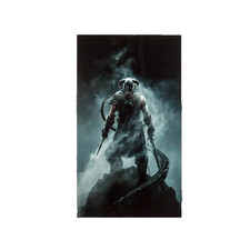 Elder scroll Skyrim Dragonborne metal art print #/100 2011 BETHESDA AUTHENTIC picture