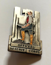 MS004  Genuine pre WW2 US Officers Reserve Corps lapel pin Lexington Minuteman picture