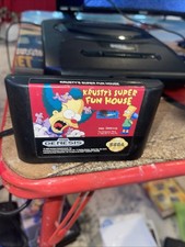 Krusty's Super Fun House (Sega Genesis, 1994) Authentic Tested Working picture