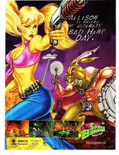 1998 Space Bunnies Must Die Videogame Print Ad Ripcord Panasonic Jinx Hip-O picture